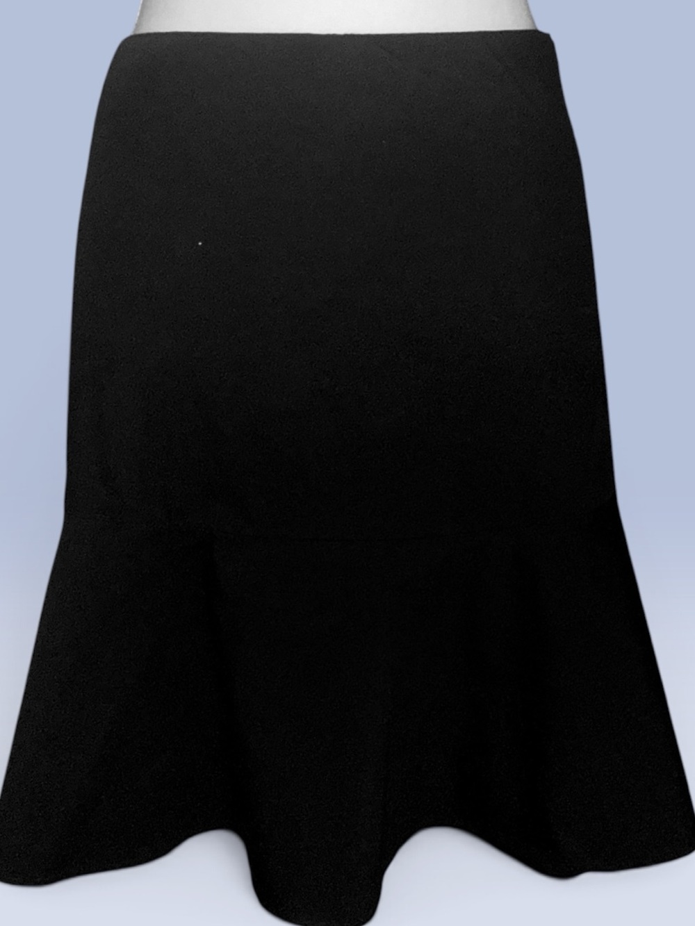 Express Black Fluted Mini Skirt
